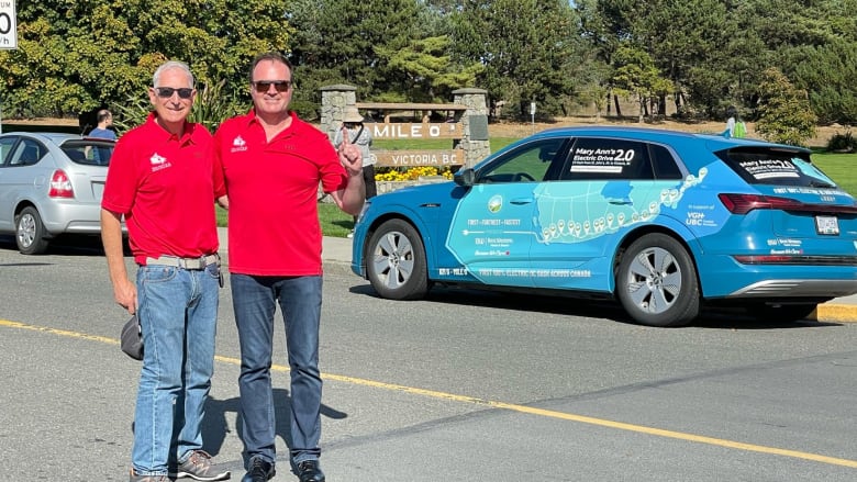 Western Canadians set time record for driving cross-country in an EV